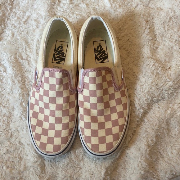 Vans Shoes - Women’s brand new, never worn checkered slip on vans